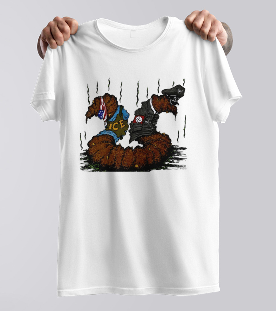 United States Immigration ICE And Nazi Germany Comparison Symbolism T-Shirt