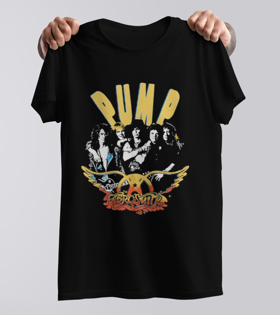Aerosmith Pump Album 1990 Tour Wings Iconic Band T-Shirt