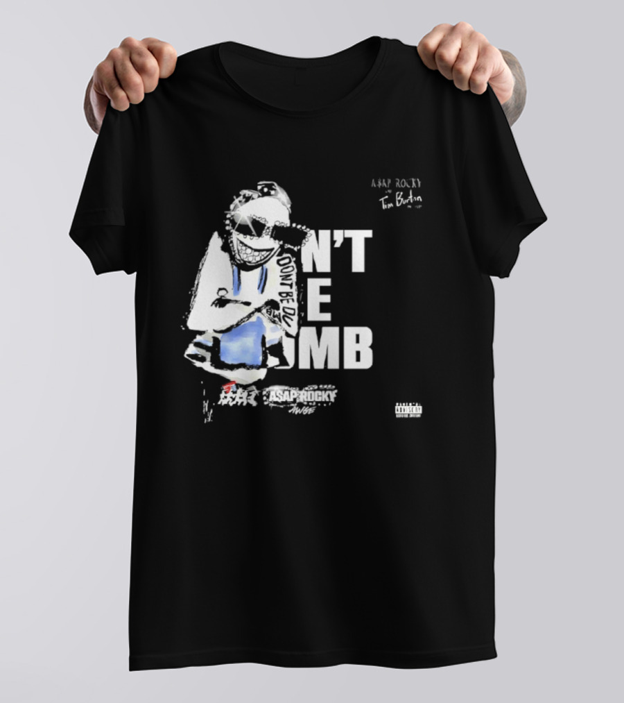 ASAP Rocky X Tim Burton Don't Be Dumb Collaboration T-Shirt