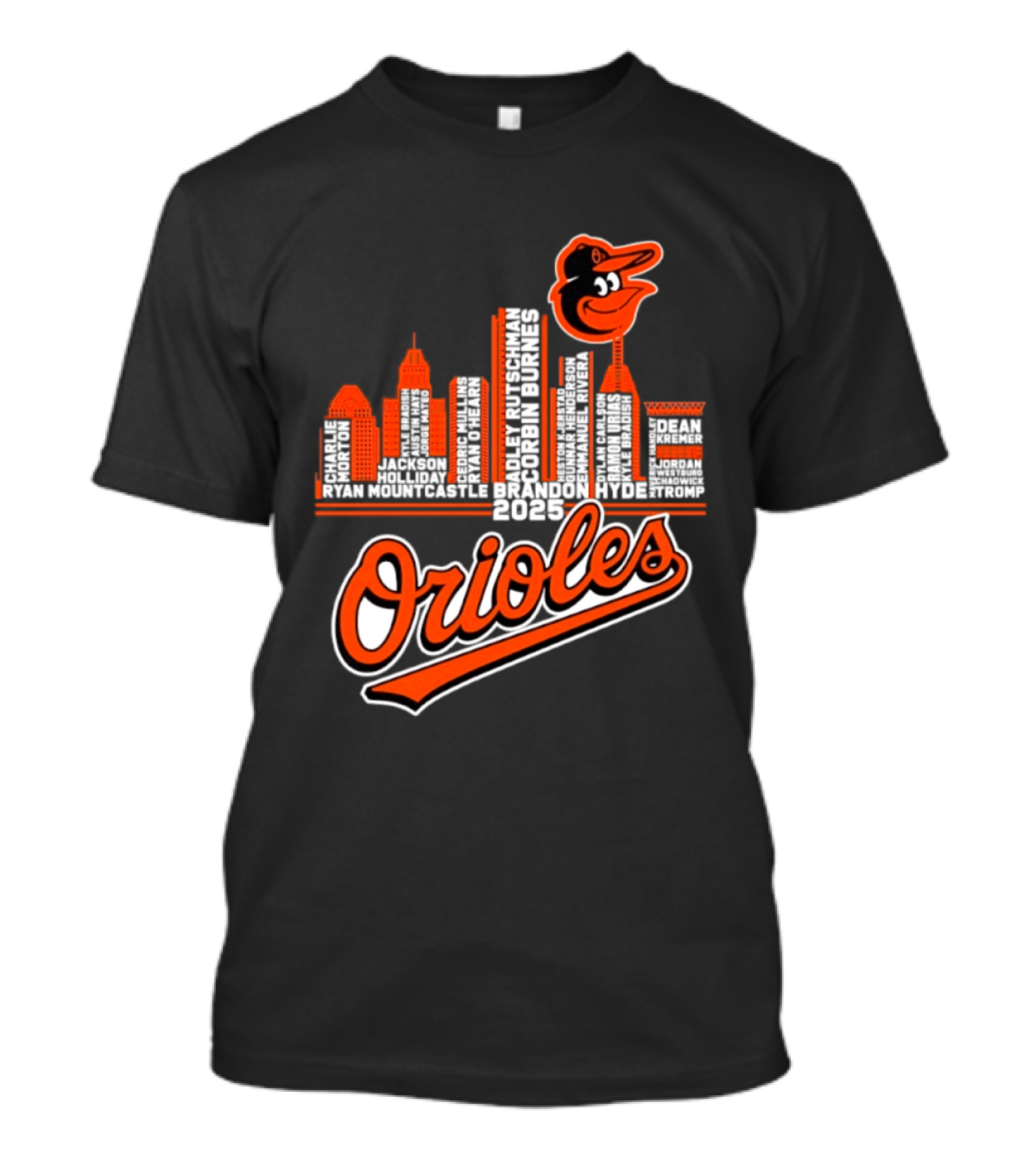 Baltimore Orioles City Skyline 2025 T-Shirt