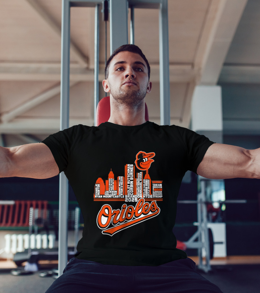 Baltimore Orioles City Skyline 2025 T-Shirt