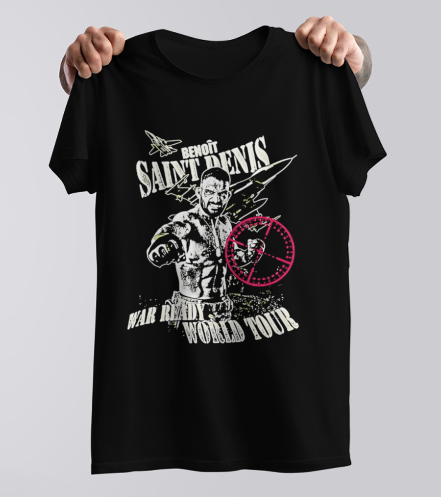 Benoit Saint Denis War Ready World Tour Fighter With Jet And Crosshair T-Shirt