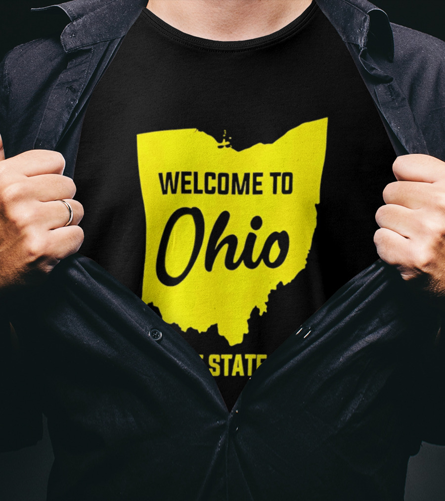 Welcome To Ohio Worst State Ever Map T-Shirt