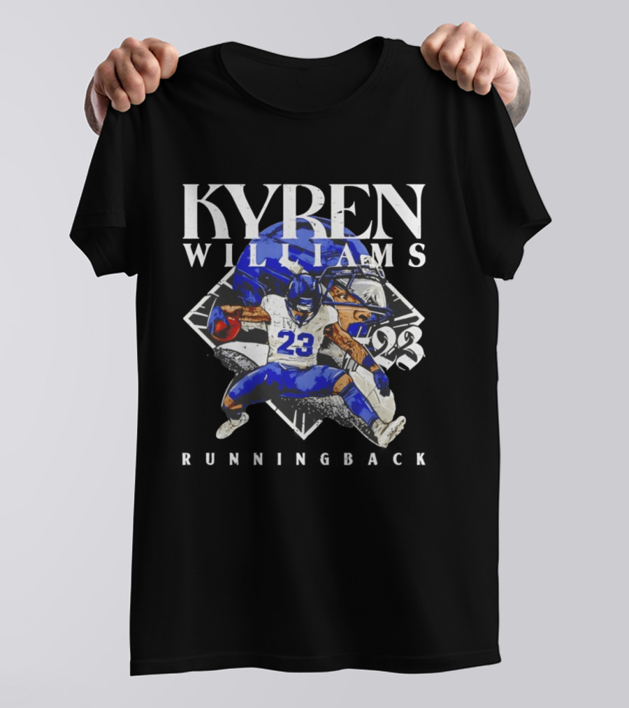 Kyren Williams 23 Los Angeles Rams Hurdle Running Back 2023 T-Shirt