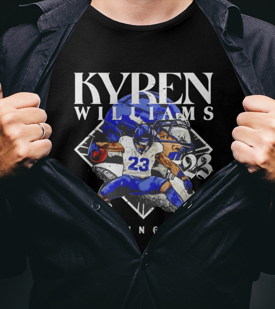Kyren Williams 23 Los Angeles Rams Hurdle Running Back 2023 T-Shirt