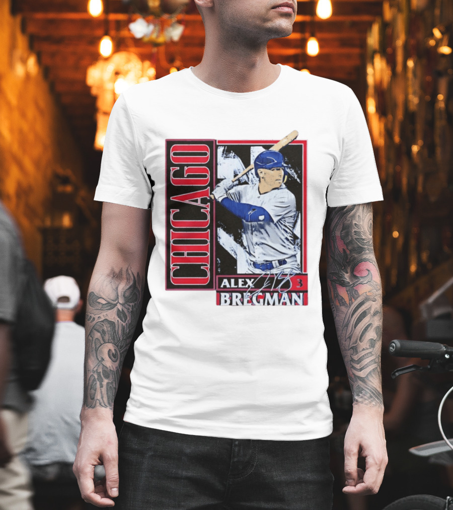 Alex Bregman Chicago Baseball Number 3 T-Shirt