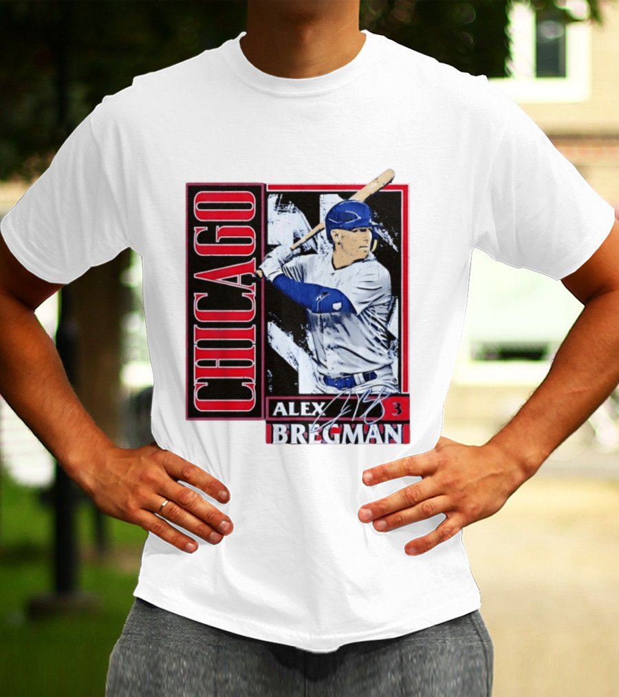 Alex Bregman Chicago Baseball Number 3 T-Shirt