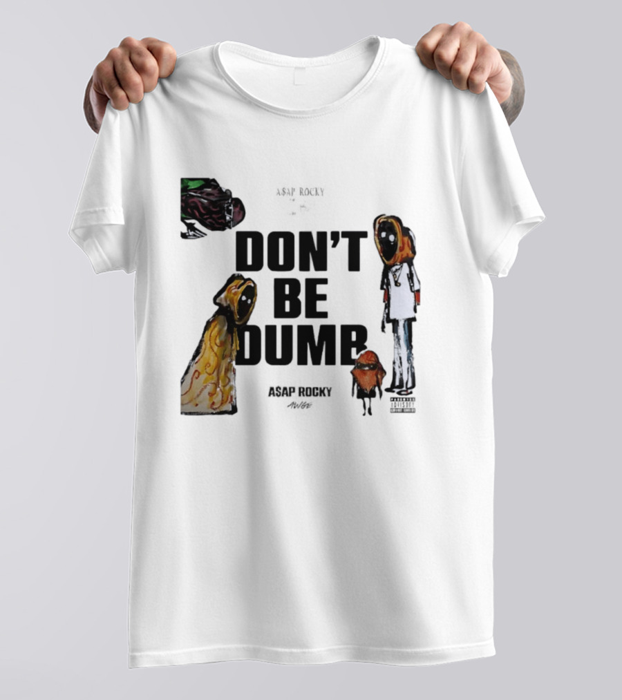 ASAP Rocky X Tim Burton Don't Be Dumb Character Collab T-Shirt