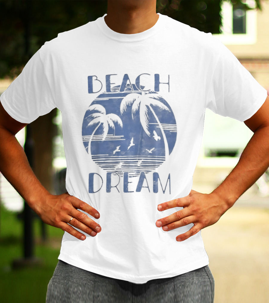 Beach Dream Palm Trees Ocean Vibes T-Shirt