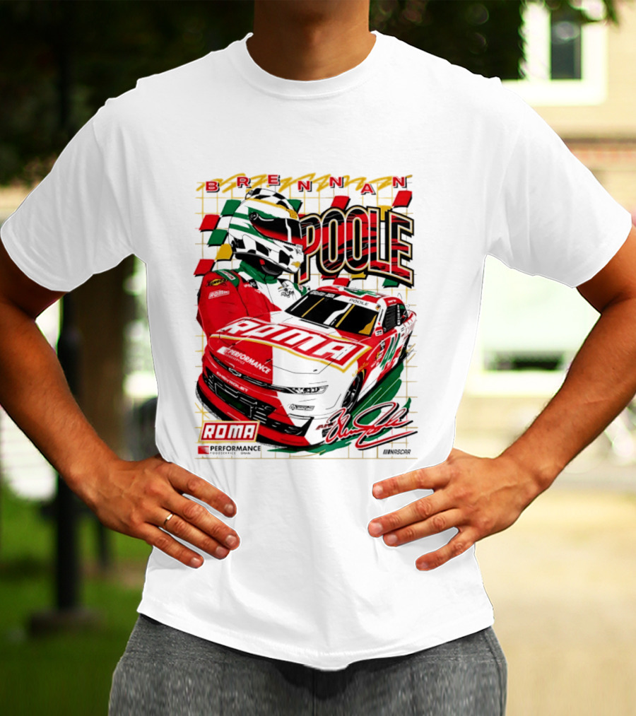 Brennan Poole 44 Roma Performance Motorsports Racing Suit Daytona Race Day T-Shirt
