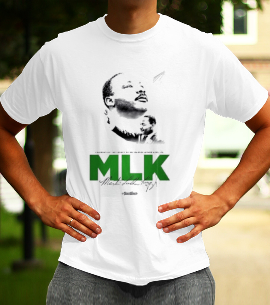 MLK Dr Martin Luther King Jr Bold Green T-Shirt