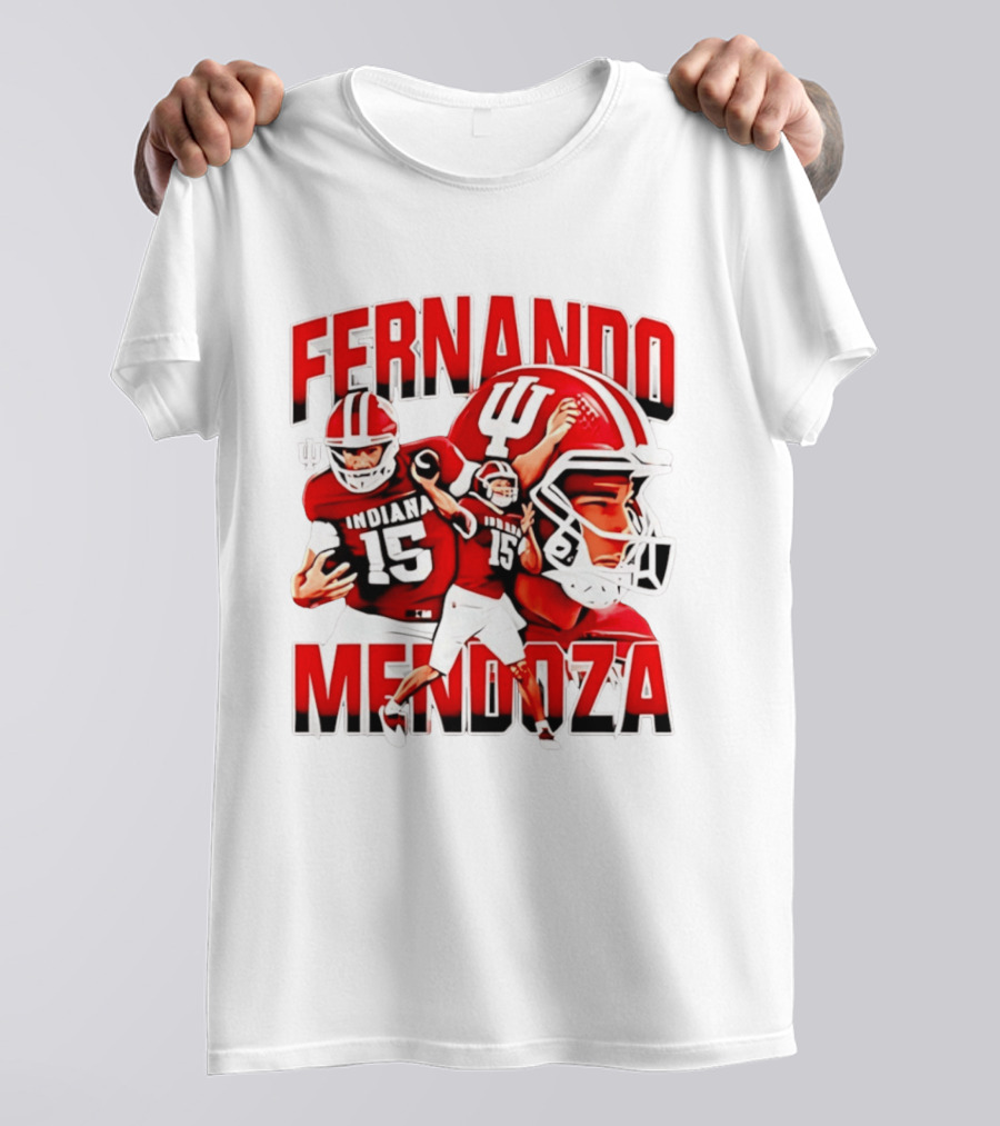Fernando Mendoza Indiana Hoosiers Football Quarterback Tribute 2026 Champs T-Shirt