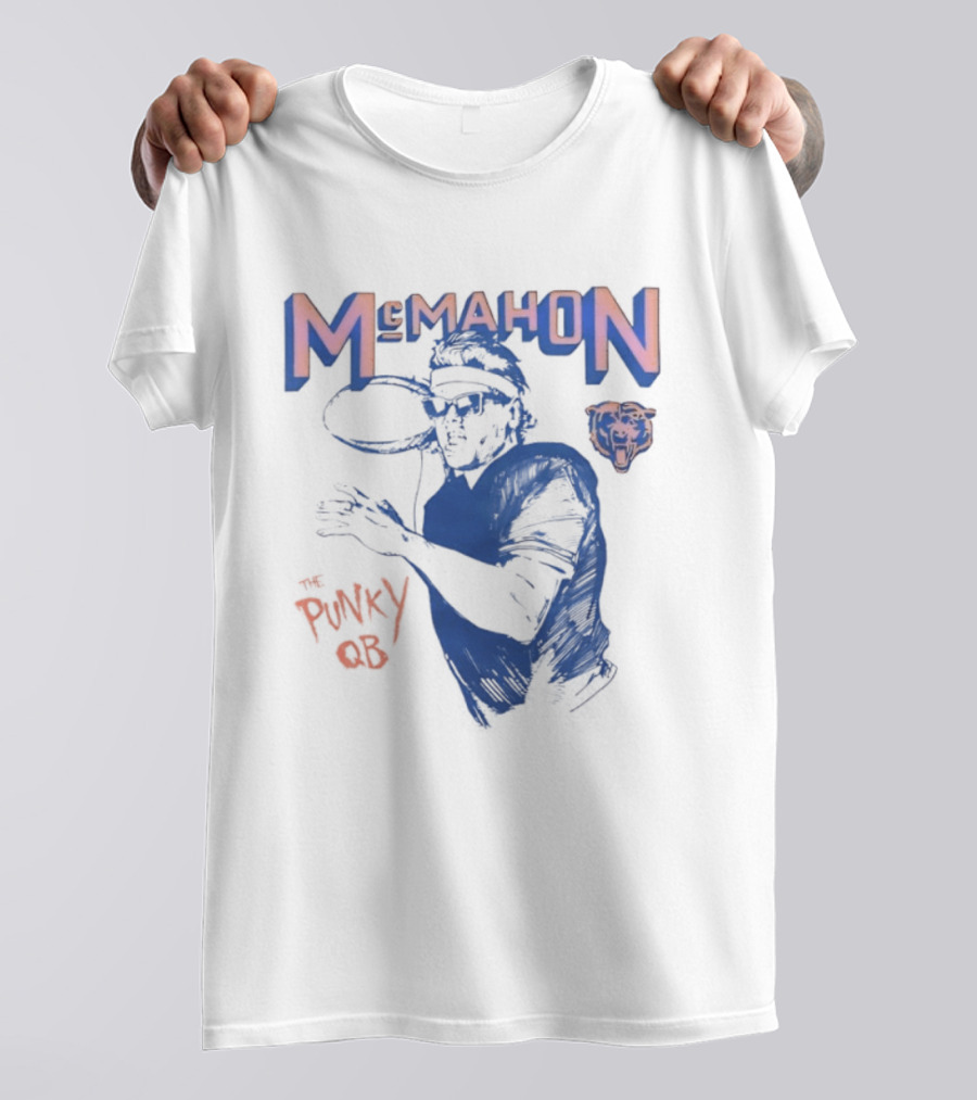Jim McMahon Chicago Bears The Punky QB McMahon Bears T-Shirt