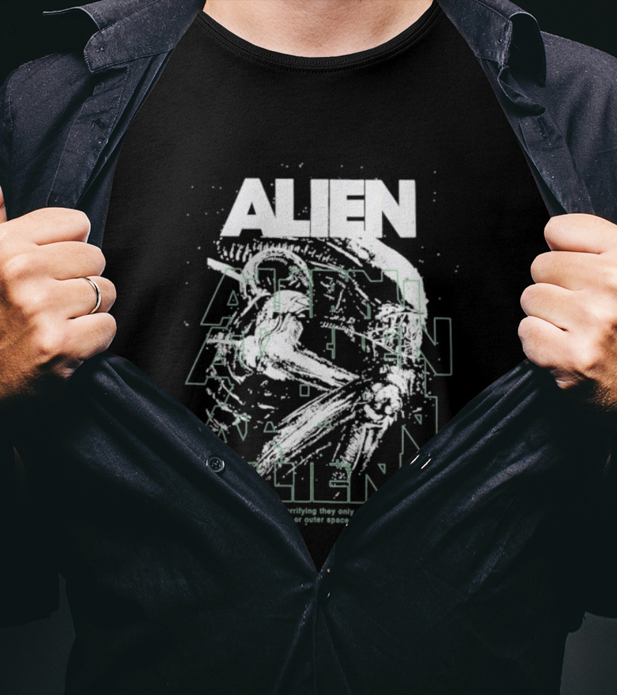 Alien Nightmare Terrifying Outer Space Creatures Exist Only In Nightmares T-Shirt