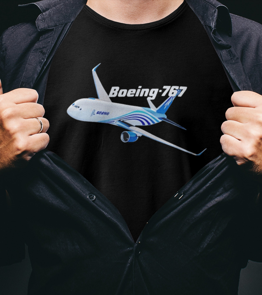 Boeing 767 Airplane Graphic Exclusive Edition T-Shirt