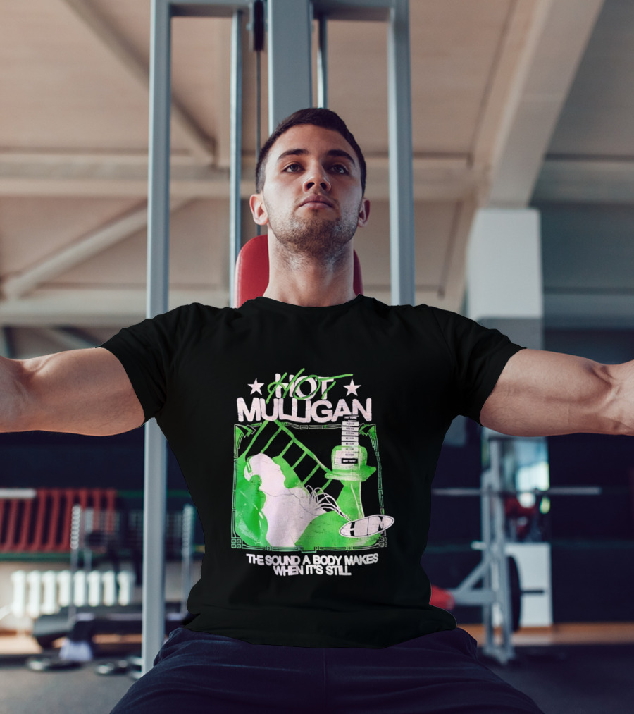 Hot Mulligan The Sound A Body Makes When It's Still Music Graphic With Green And White T-Shirt