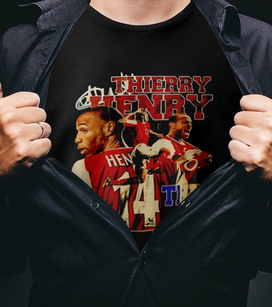 Thierry Henry Arsenal Legend Number 14 Football T-Shirt