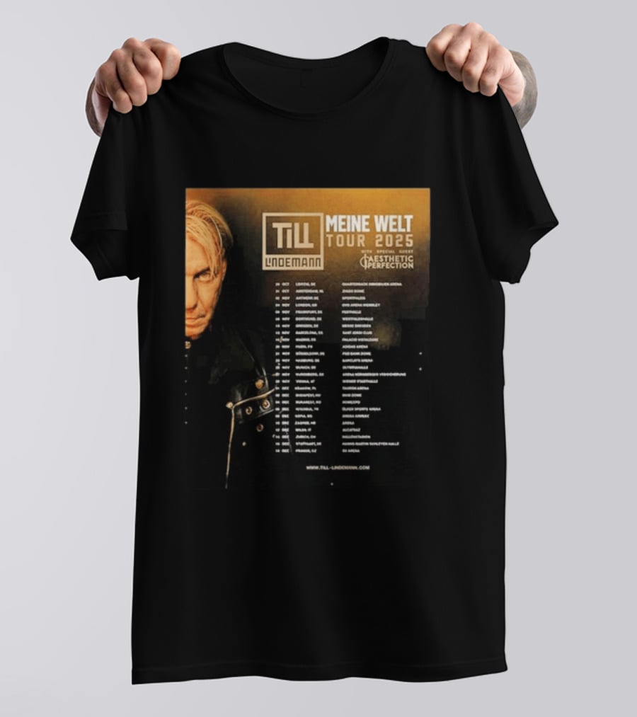 Till Lindemann Meine Welt Tour 2025 Aesthetic Perfection Special Guest T-Shirt