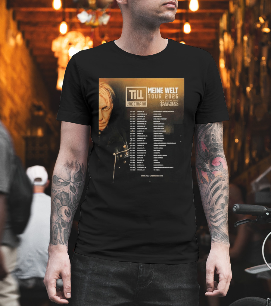 Till Lindemann Meine Welt Tour 2025 Aesthetic Perfection Special Guest T-Shirt