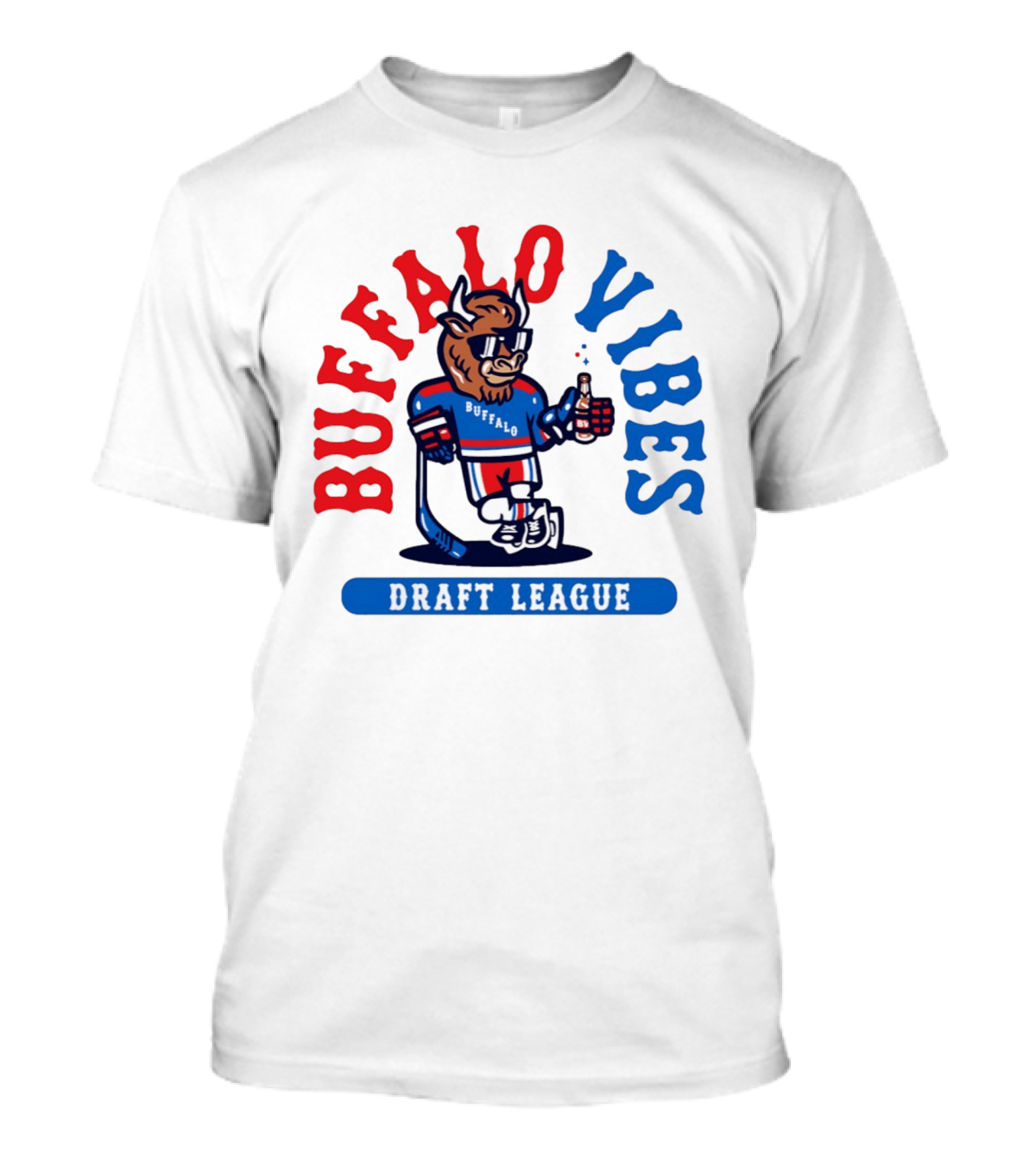 Buffalo Vibes Hockey Draft League Retro Style Buffalo T-Shirt
