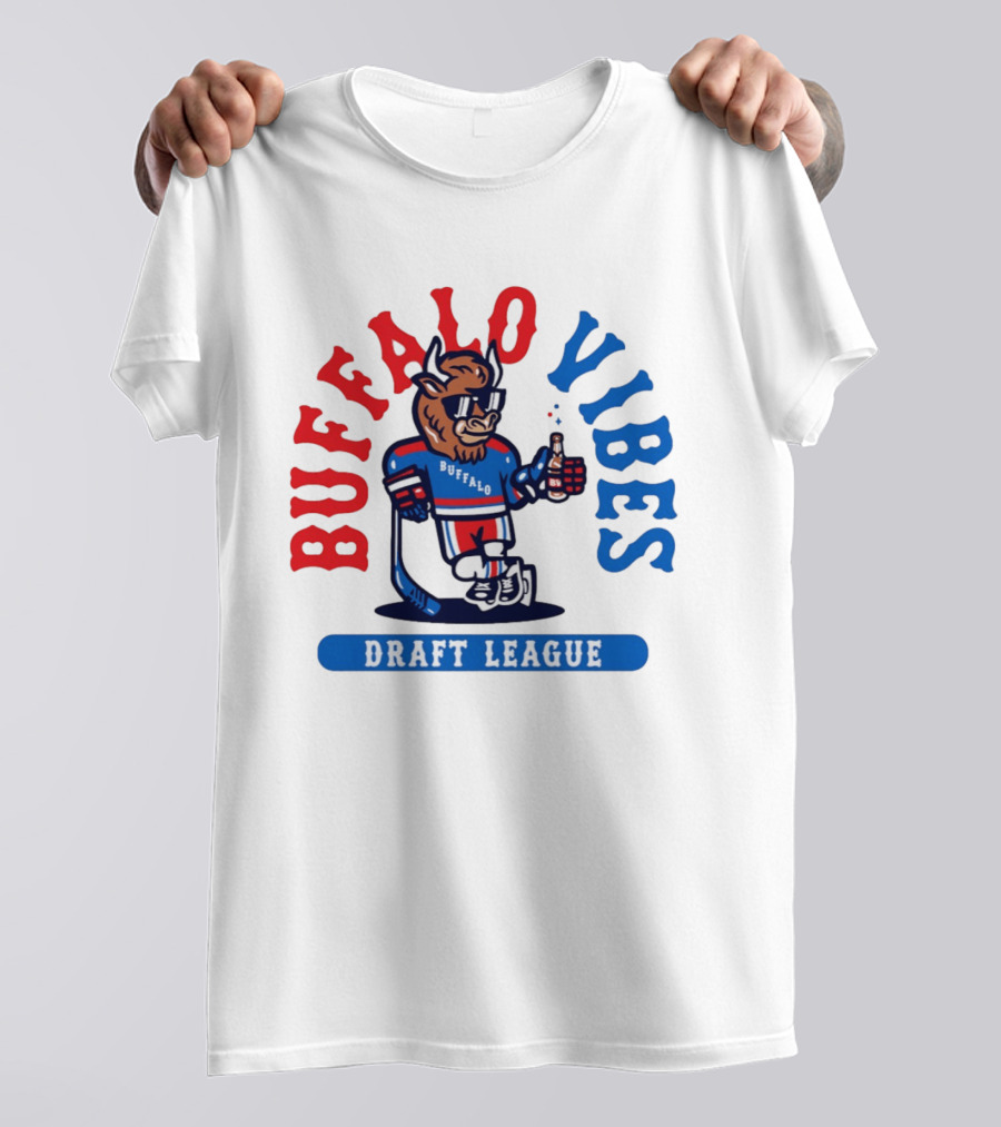 Buffalo Vibes Hockey Draft League Retro Style Buffalo T-Shirt