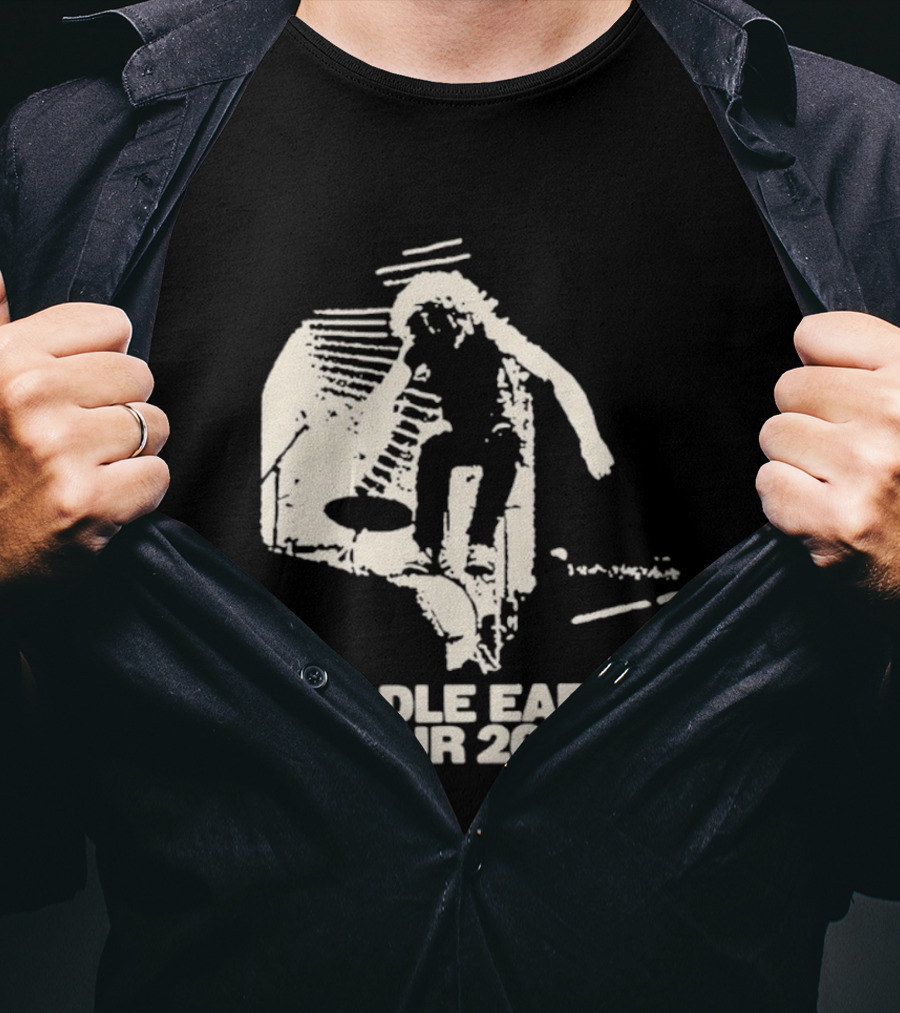 Jesse Welles Middle Earth Tour 2026 Sketch Style Concert Promotion T-Shirt