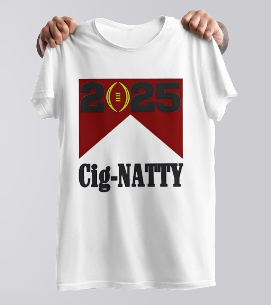 Indiana Hoosiers 2025 Cig Natty Football Banner T-Shirt