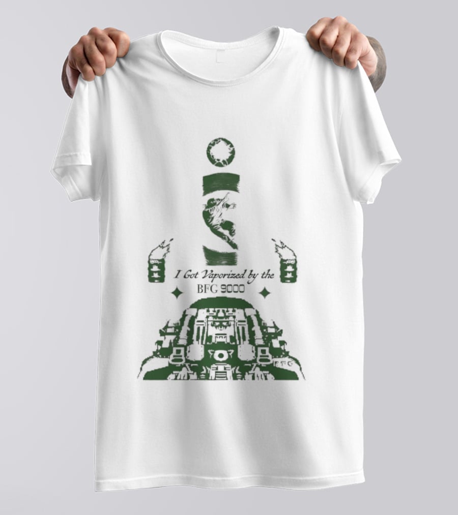 I Got Vaporized By The BFG 9000 Vintage Gaming Reference T-Shirt