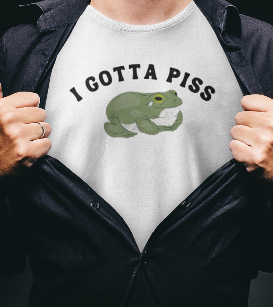 I Gotta Piss Frog Meme Humor T-Shirt