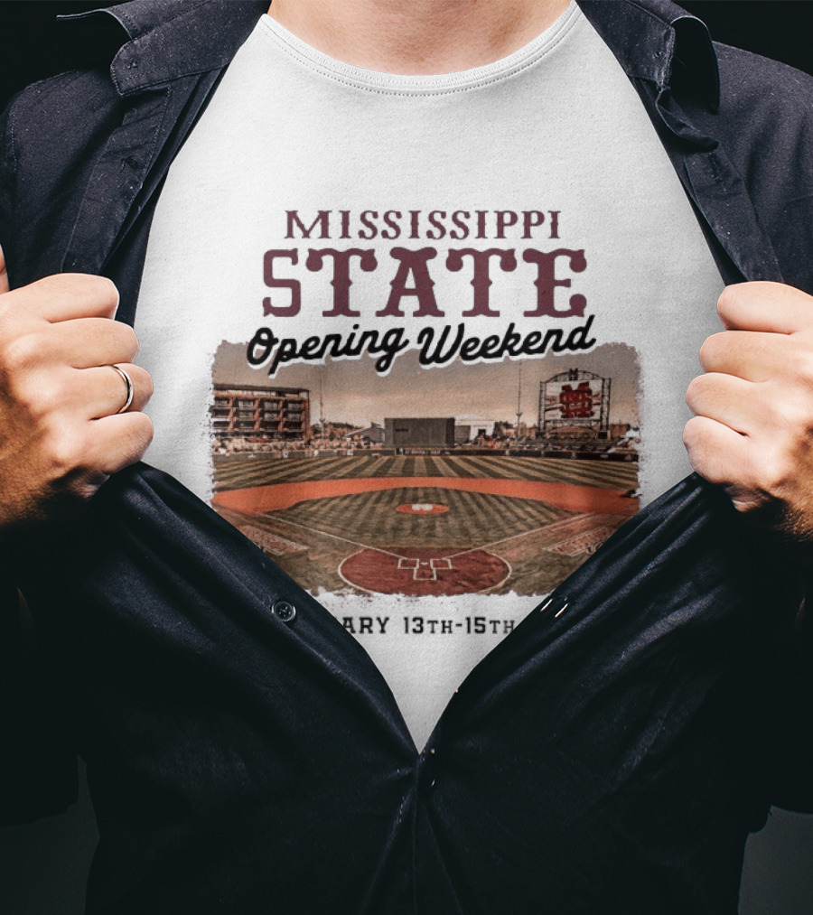 Mississippi State Opening Weekend February 13th 15th 2026 T-Shirt