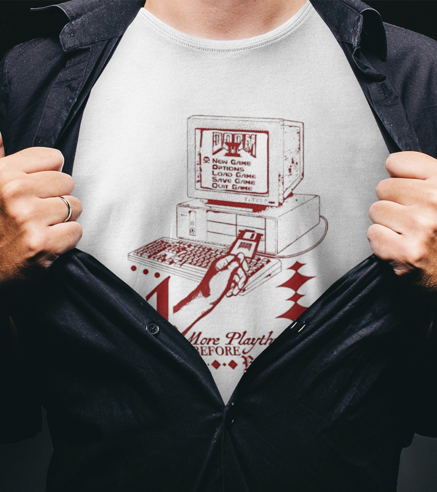 More Playthrough Before Bed Time Retro Gaming Console T-Shirt