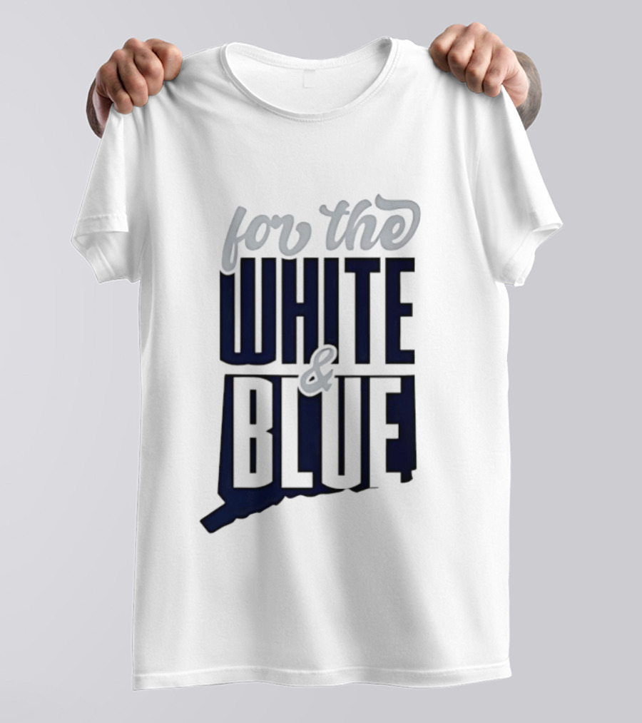 UConn Huskies For The White And Blue T-Shirt