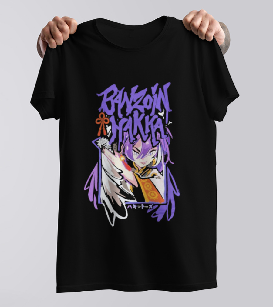 Banzoin Hakka Anime Character Purple Hair And Orange Outfit T-Shirt