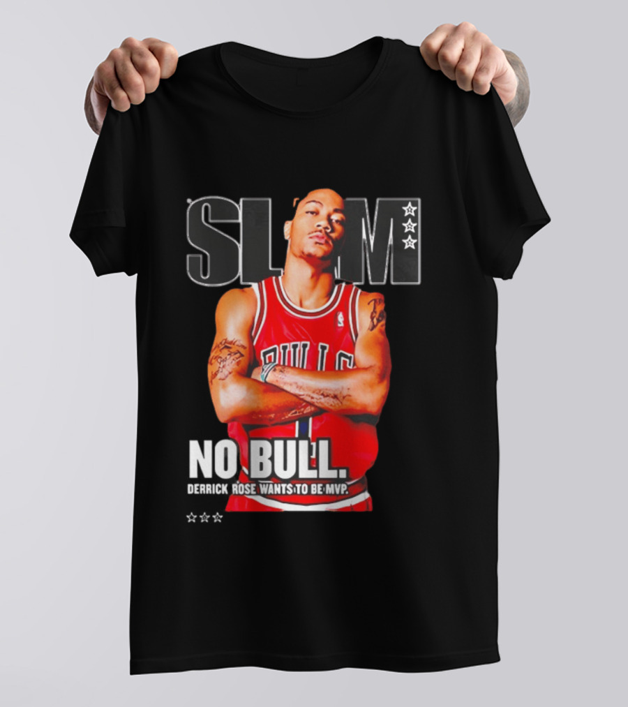 SLAM Chicago Bulls Derrick Rose No Bull Wants To Be MVP T-Shirt