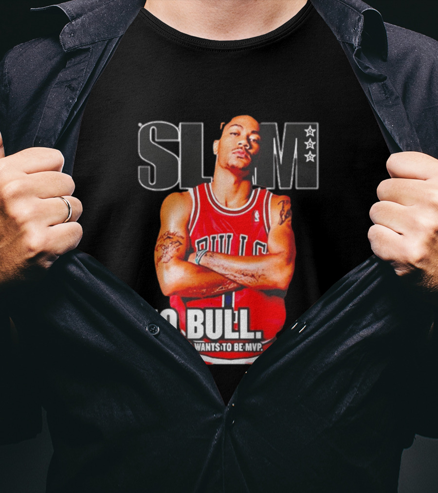 SLAM Chicago Bulls Derrick Rose No Bull Wants To Be MVP T-Shirt