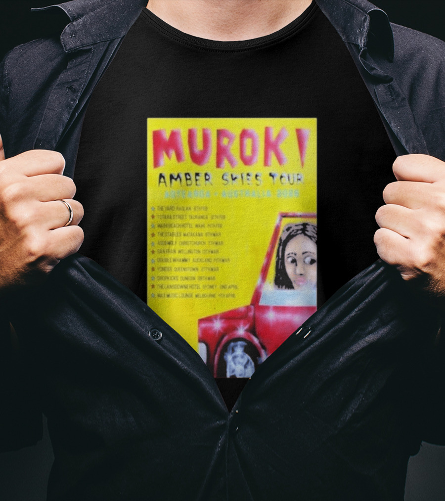 Muroki Amber Skies Tour Aotearoa Australia 2026 T-Shirt