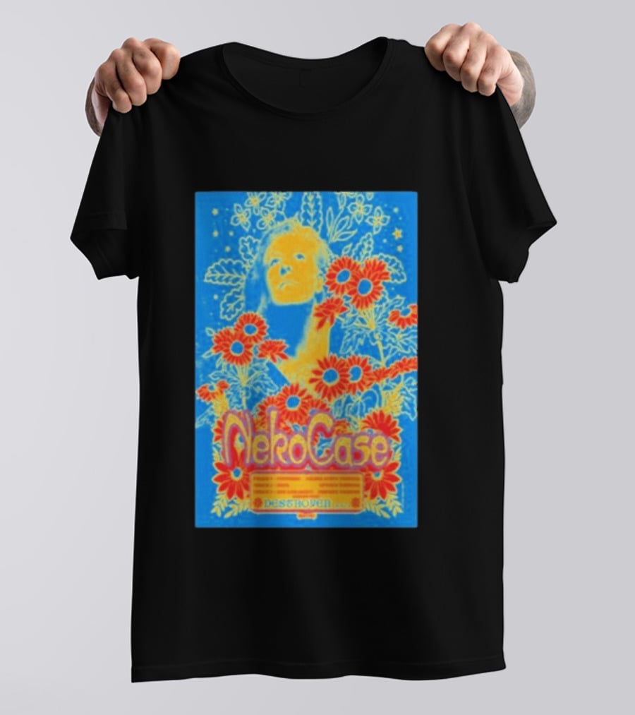 Neko Case 2026 Tour California Show Flowers T-Shirt