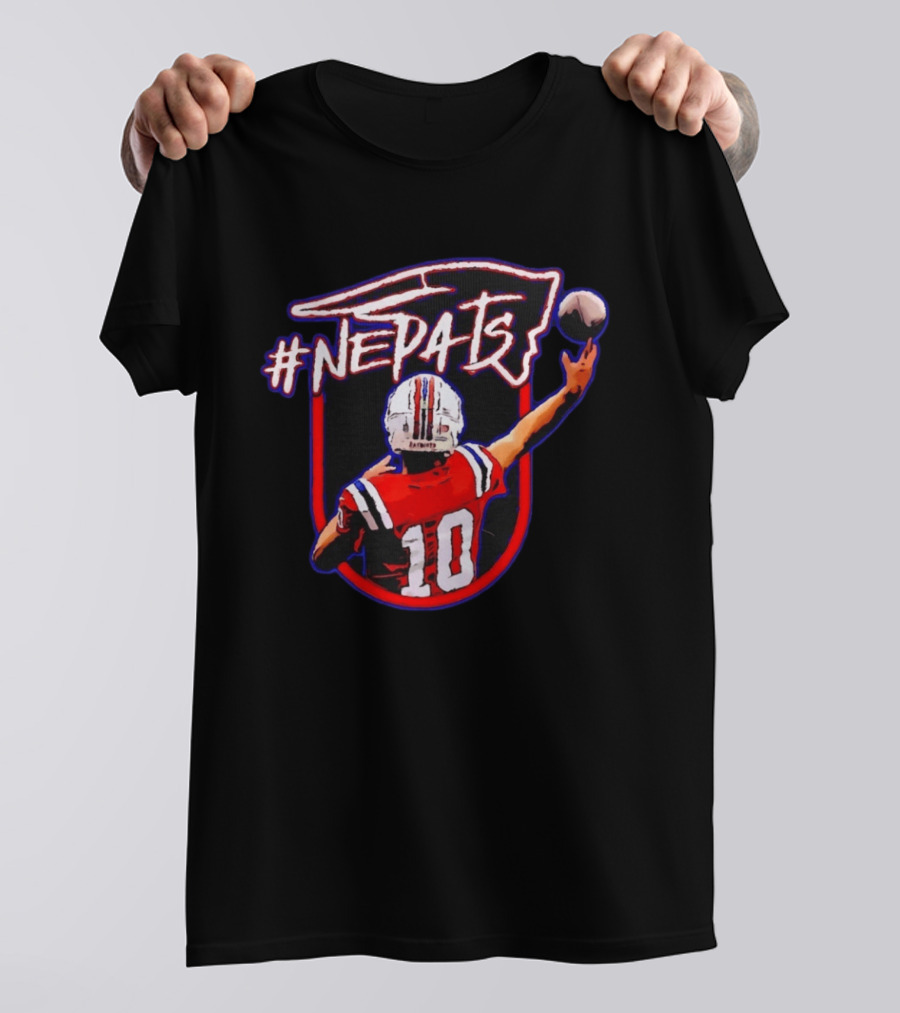 #NEPats Football Player 10 Patriots New England Iconic Jersey T-Shirt
