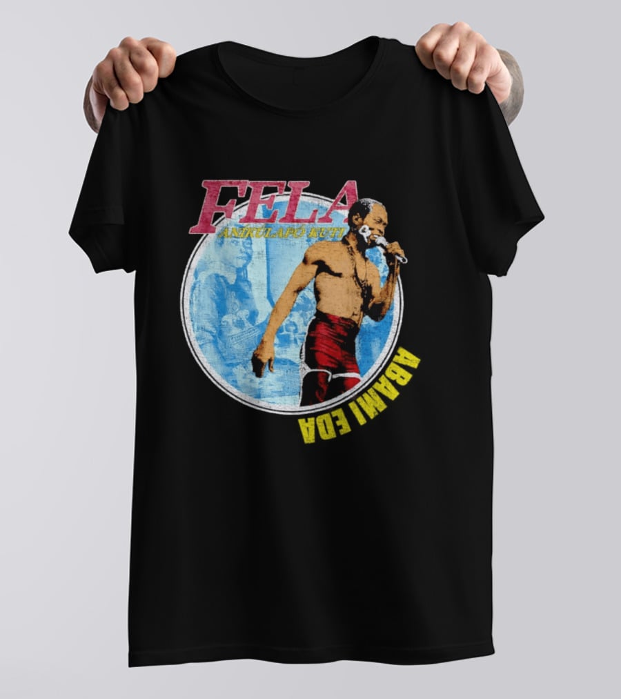 Fela Anikulapo Kuti Abami Eda Music Legend Circle T-Shirt