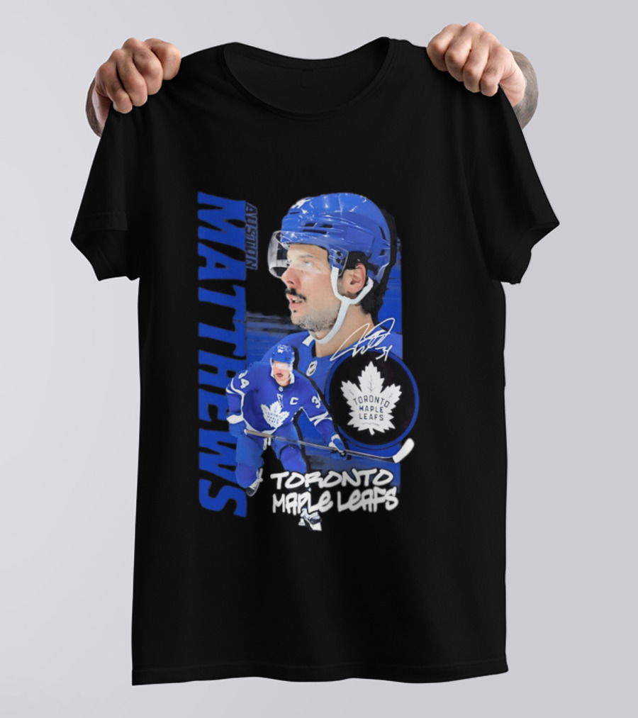 Toronto Maple Leafs Auston Matthews Signature Playmaker T-Shirt