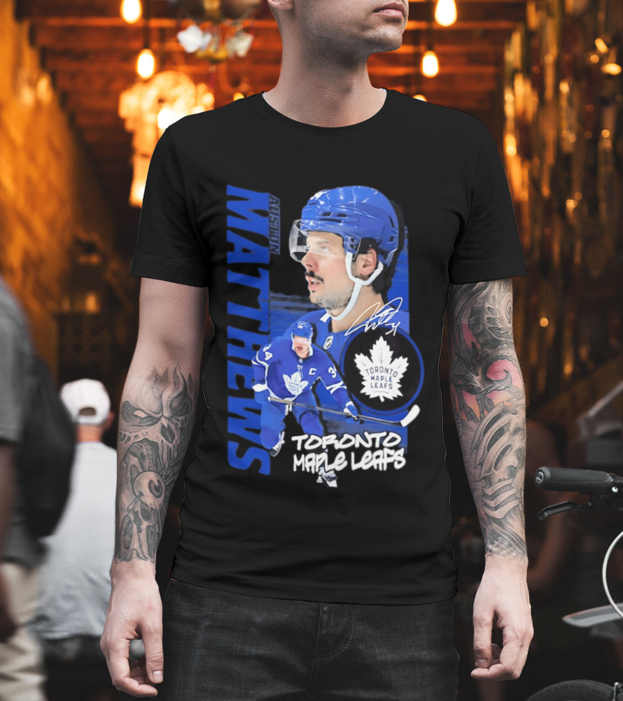 Toronto Maple Leafs Auston Matthews Signature Playmaker T-Shirt
