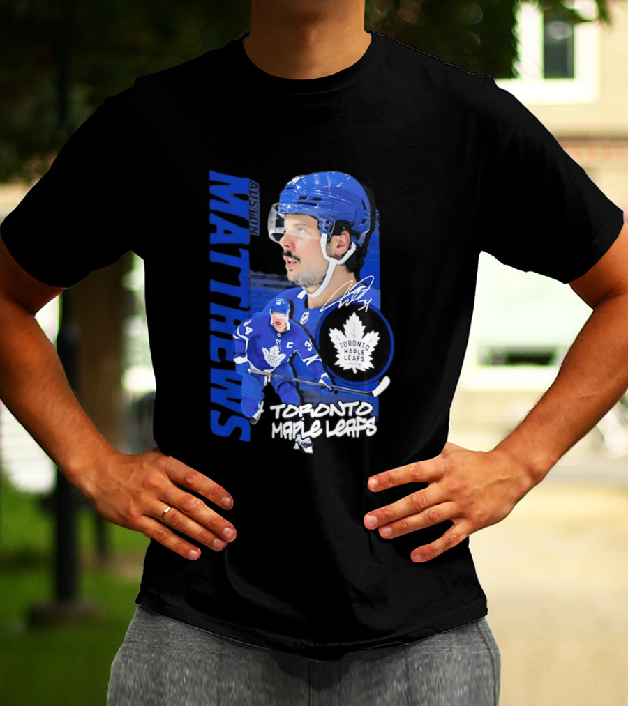 Toronto Maple Leafs Auston Matthews Signature Playmaker T-Shirt