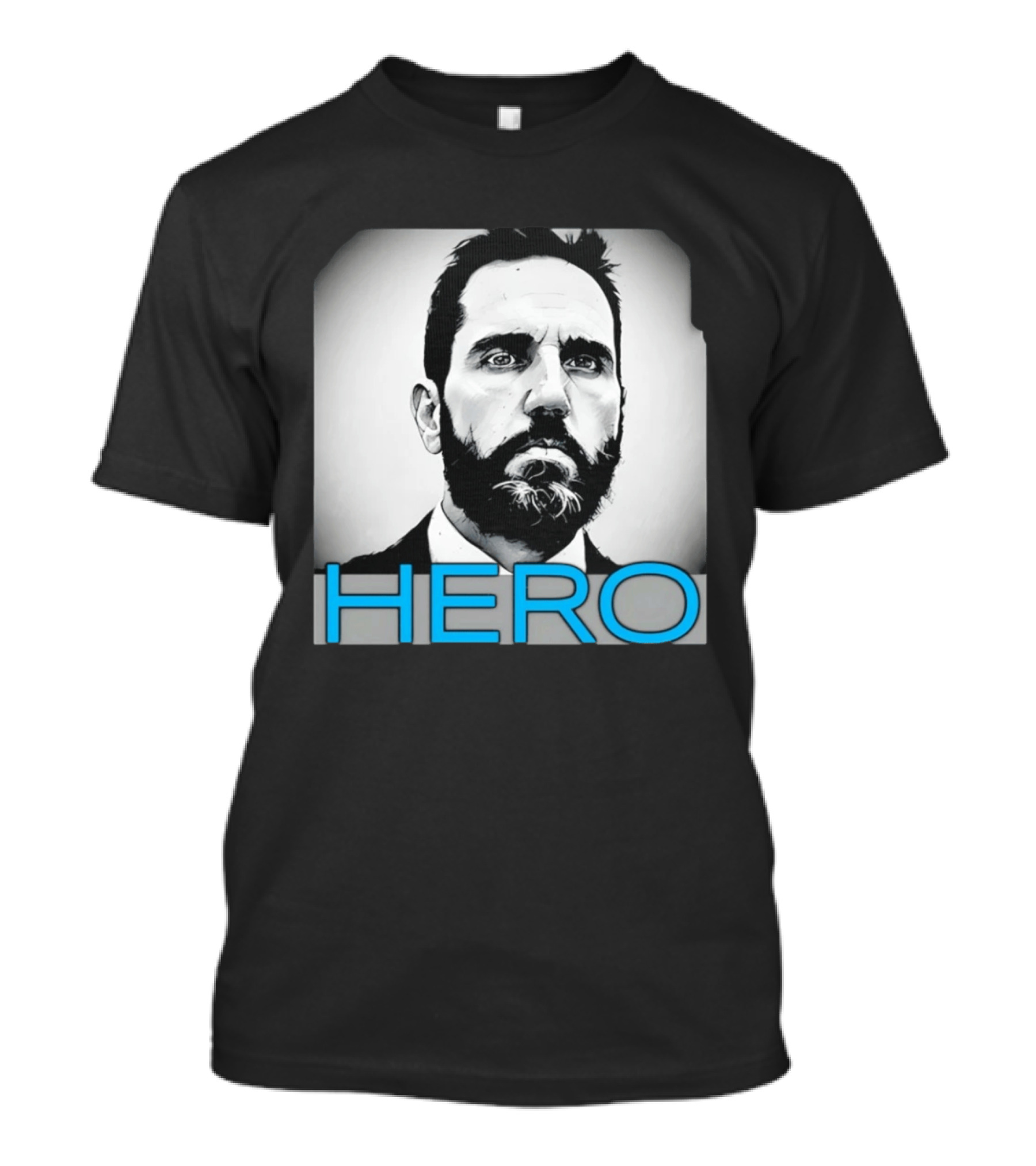 Jack Smith Hero Portrait Black And White T-Shirt