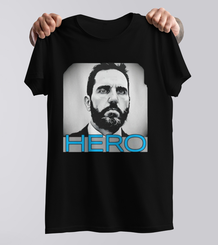 Jack Smith Hero Portrait Black And White T-Shirt