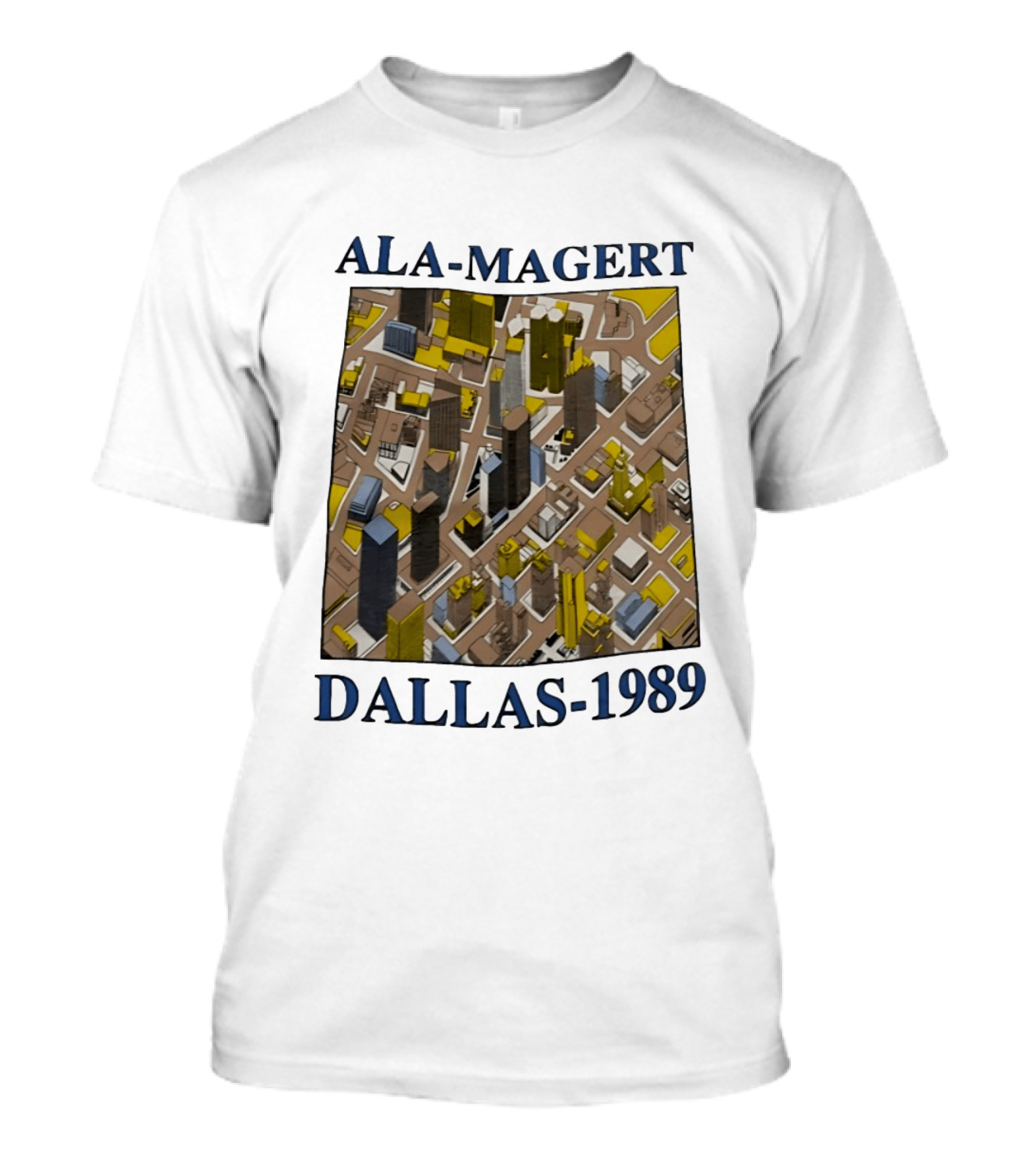 Ala Magert Dallas 1989 Cityscape Architecture T-Shirt