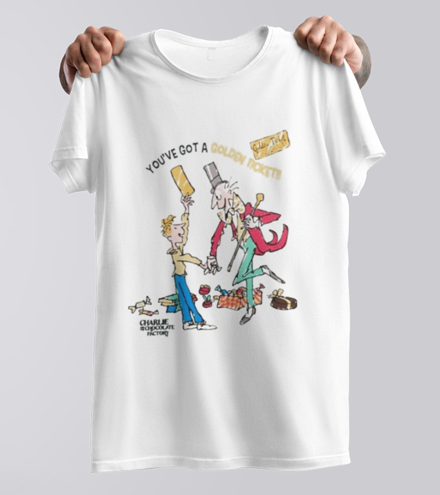 Wonka Golden Ticket Charlie And The Chocolate Factory T-Shirt
