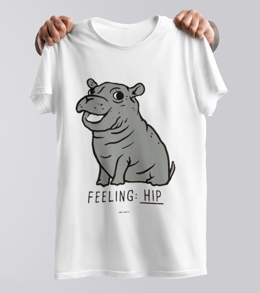 Feeling Hip Teamfiona Hippo Cute Cartoon T-Shirt