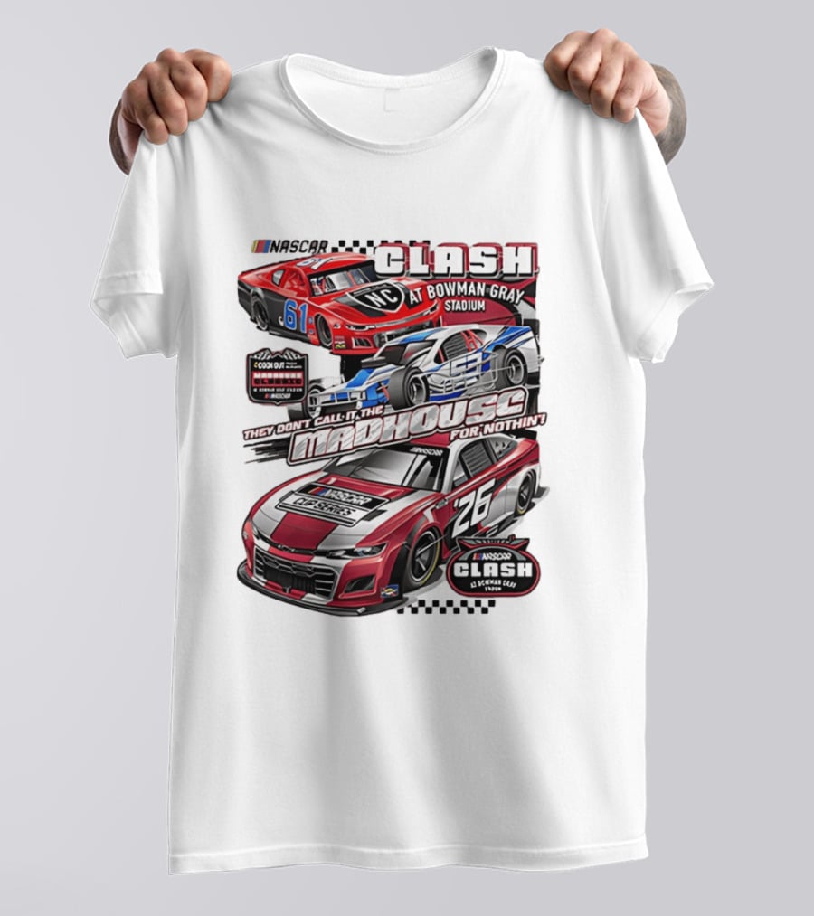 NASCAR Clash At Bowman Gray Stadium 2026 Madhouse Racing Event T-Shirt