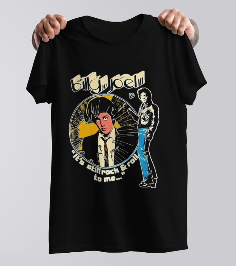 Billy Joel It's Still Rock And Roll To Me Retro Style Music T-Shirt
