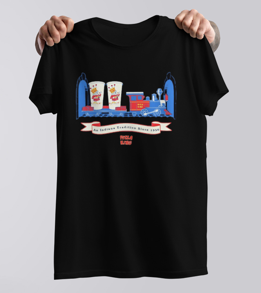 Pizza King An Indiana Tradition Since 1956 Train And Beverage Cups T-Shirt